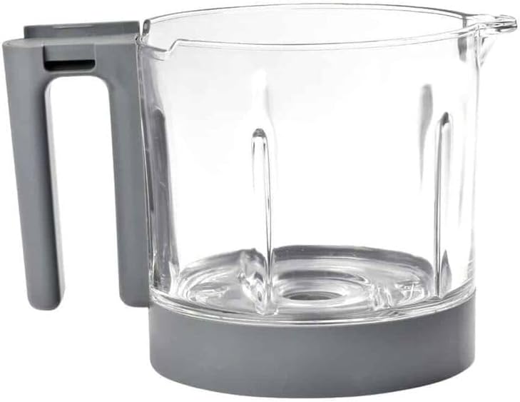 BEABA Babycook Neo Baby Food Maker Replacement Glass Bowl, 5.2 Cup Capacity, Holds 34 Servings, Cloud